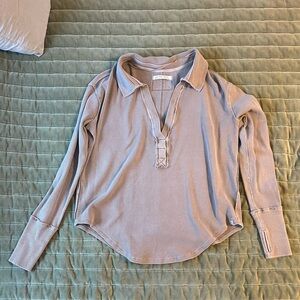 We The Free Textured Knit Top in Brown